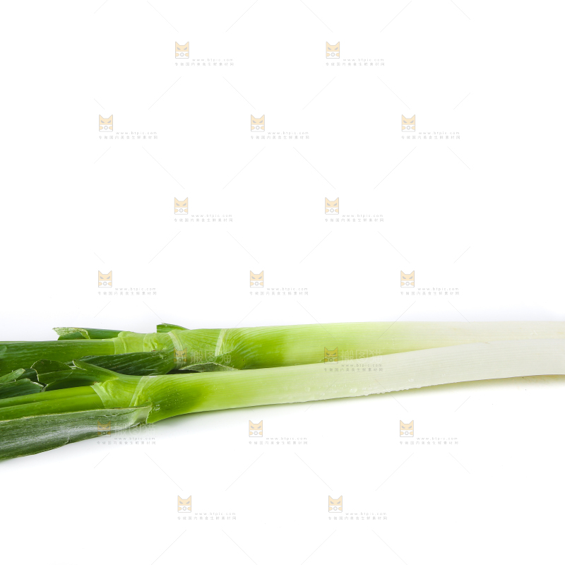 白底上的铁杆大葱