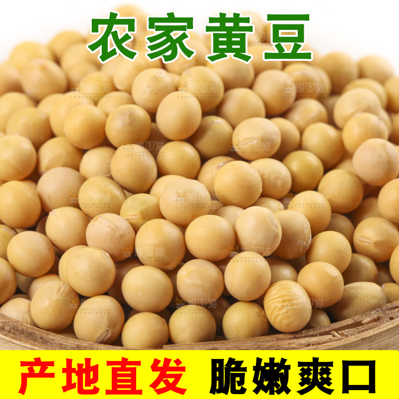 篮子里装着大豆
