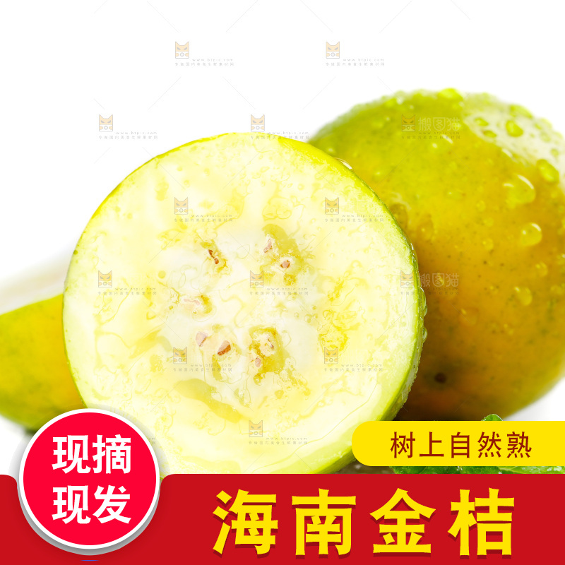 白底上放着金橘