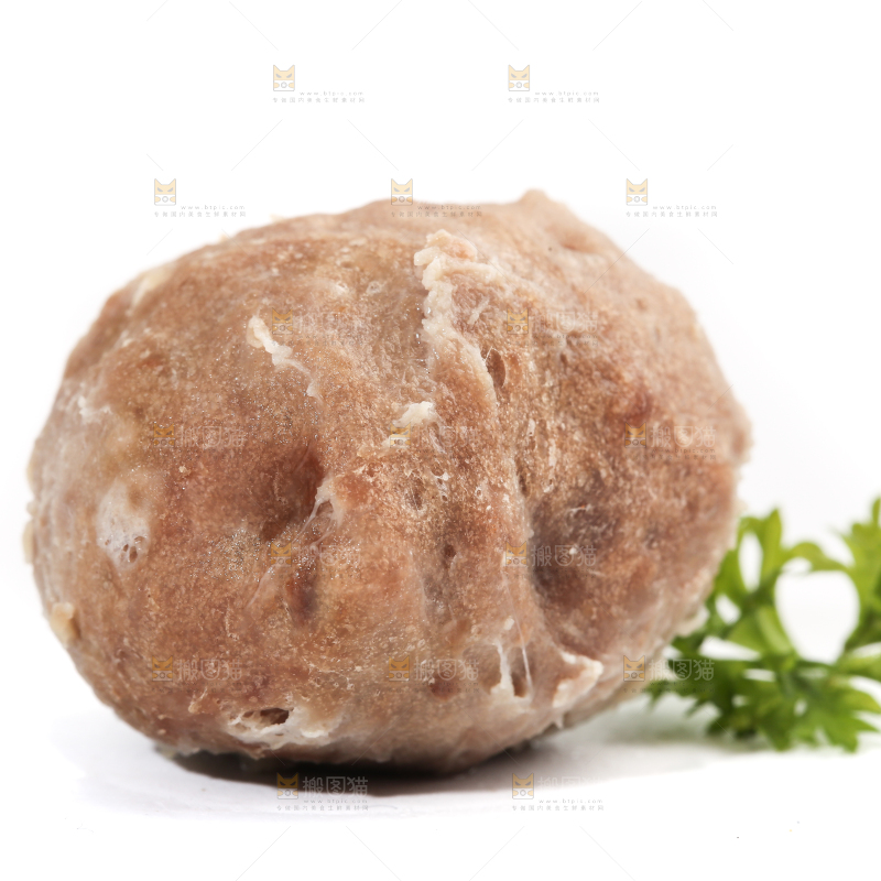 白底上的潮汕牛筋丸