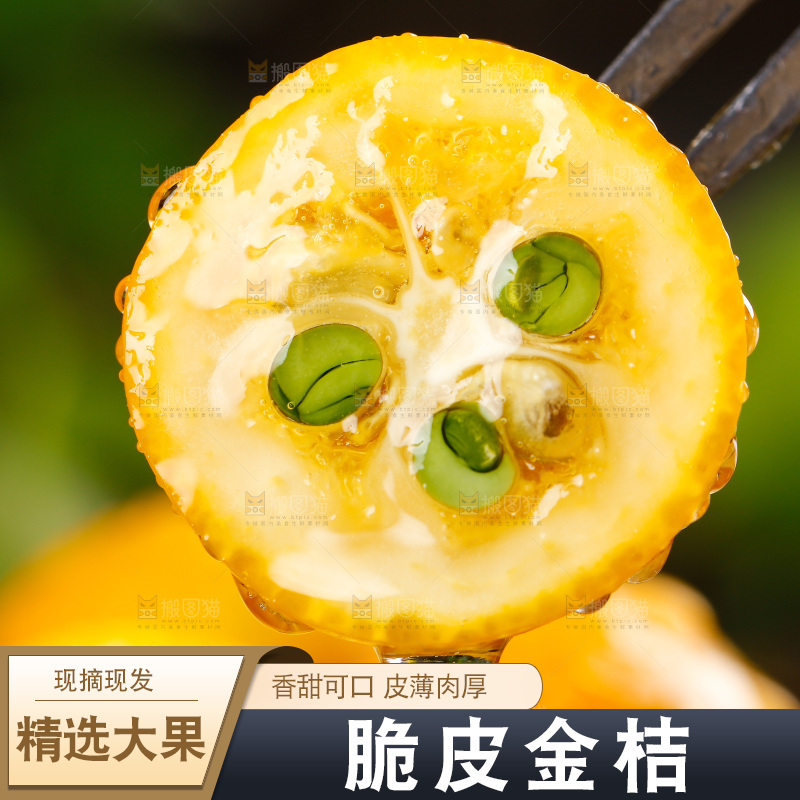 手里拿着小金桔