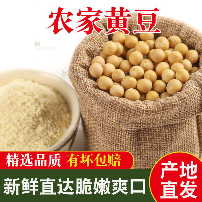袋子里的黄豆粒