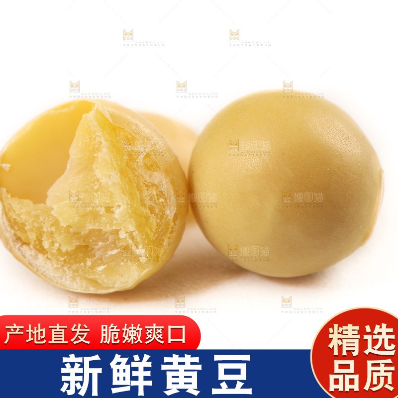 白底上的黄豆粒