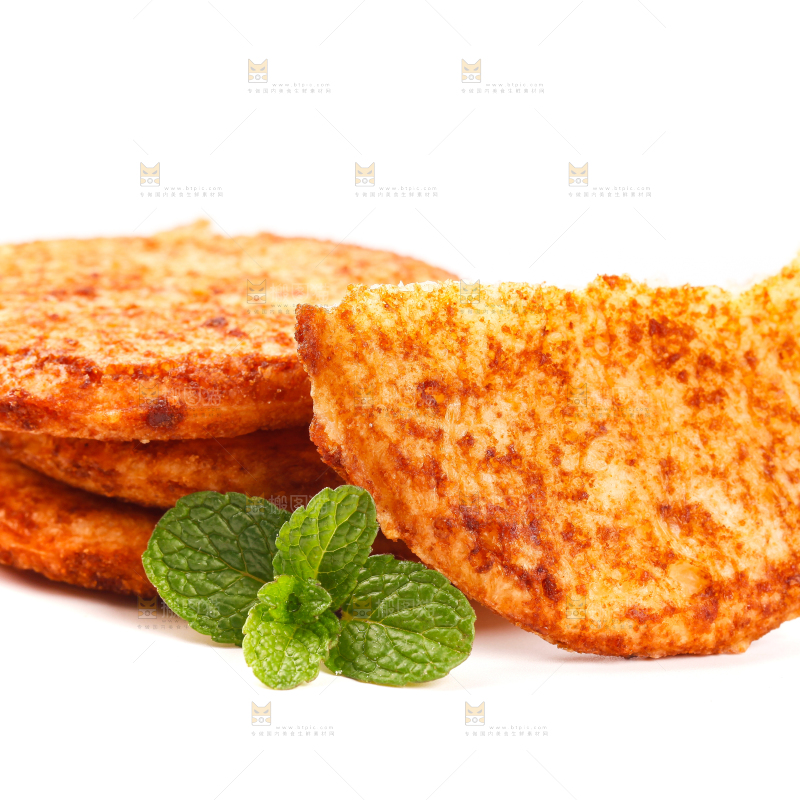 白底上放着酱油饼