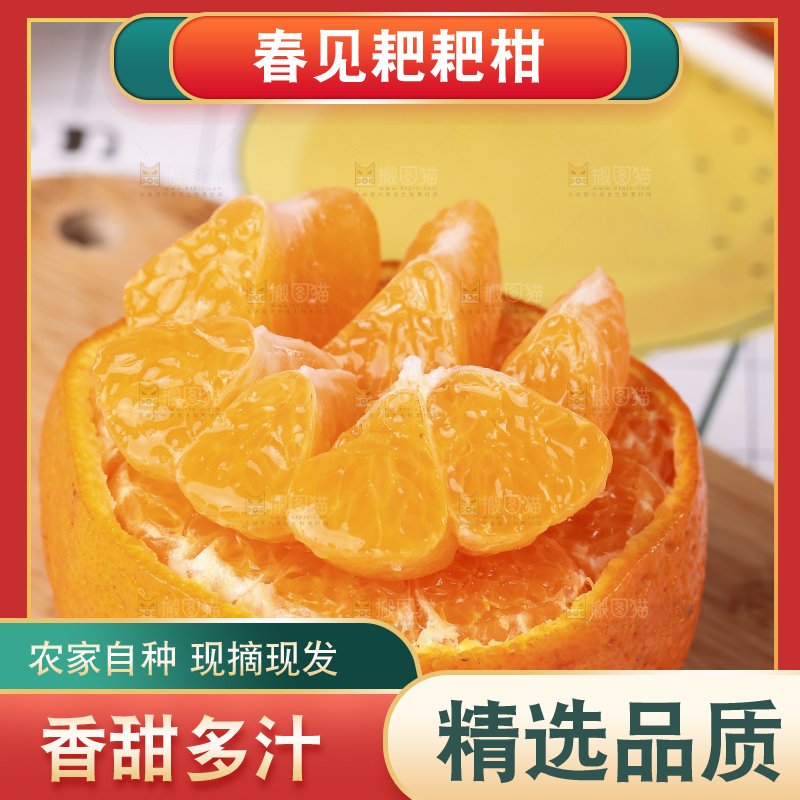 木板上放着春见耙耙柑