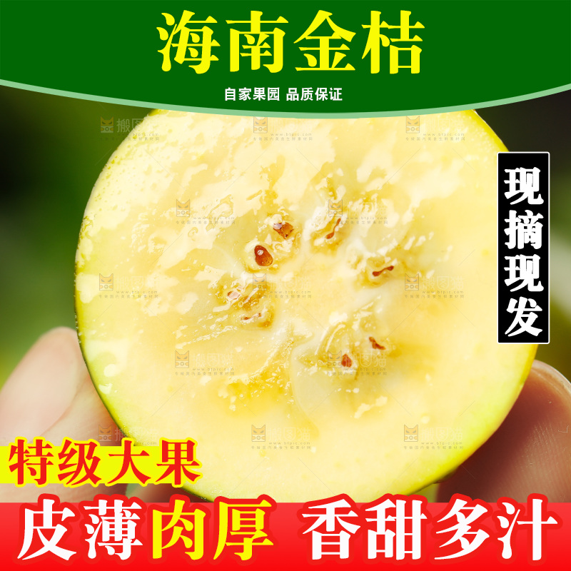 手里拿着金橘