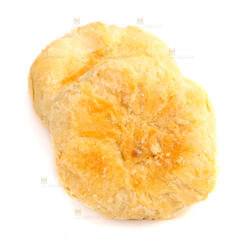 白底上的月饼