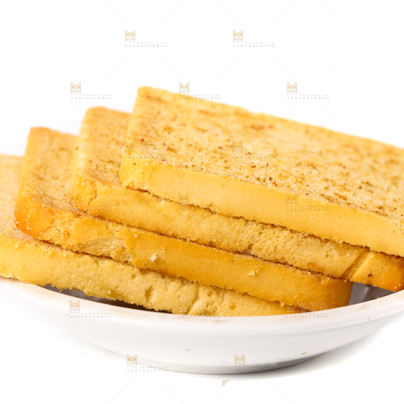 盘子里装着原味烤馍