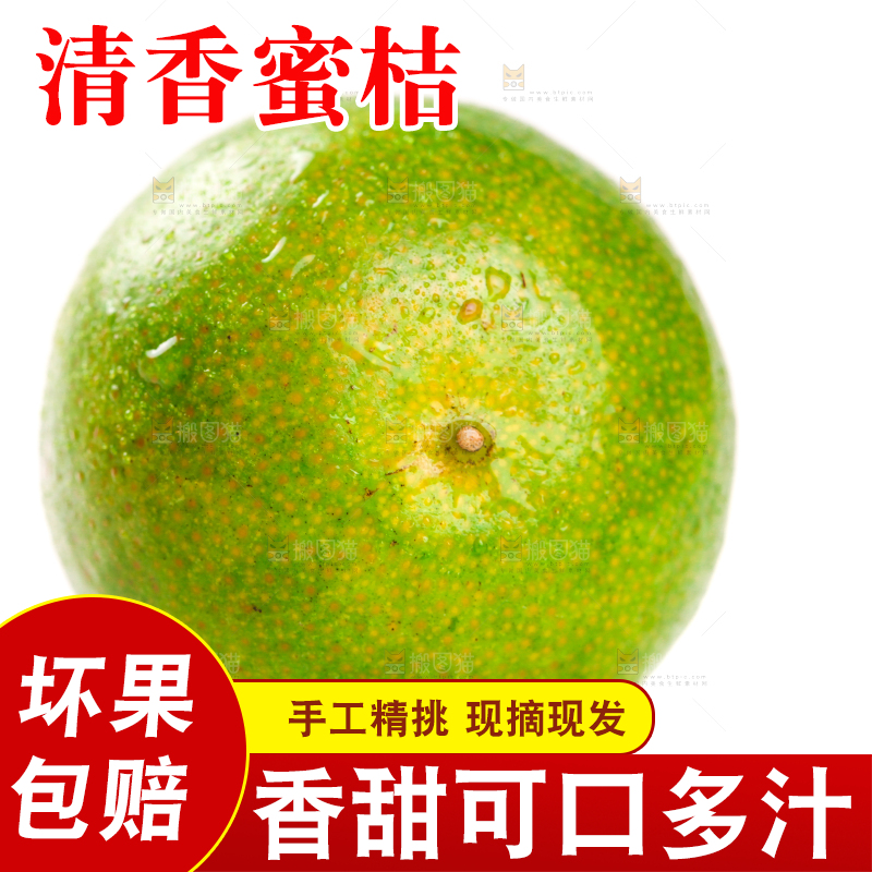 白底上的桂林清香蜜桔