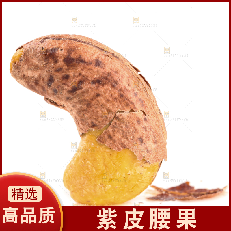 白底上的越南紫皮腰果