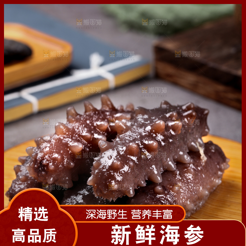 木底上的淡干海参