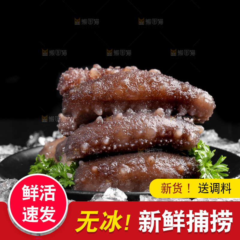 黑底上的冰镇海参