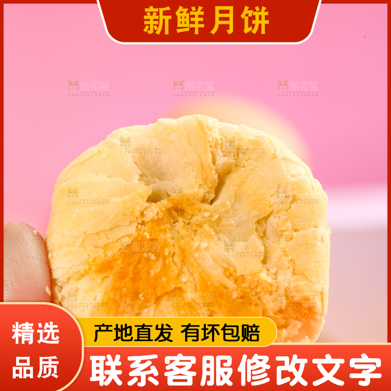 手拿苏式月饼