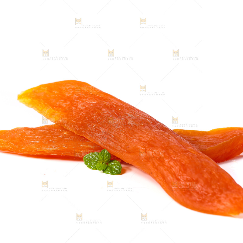 白底上的倒蒸红薯干