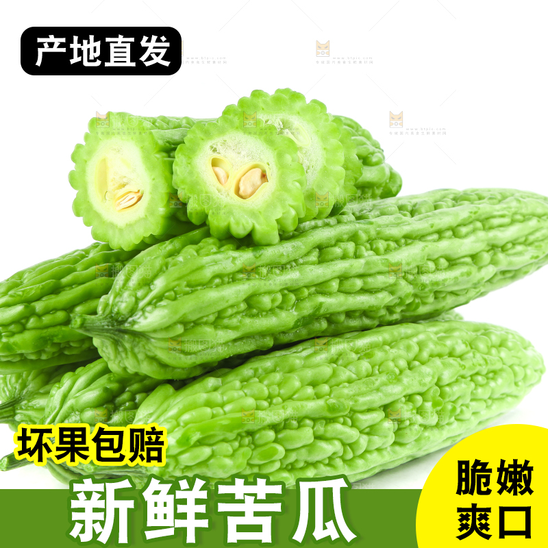 白底上摆放着凉瓜