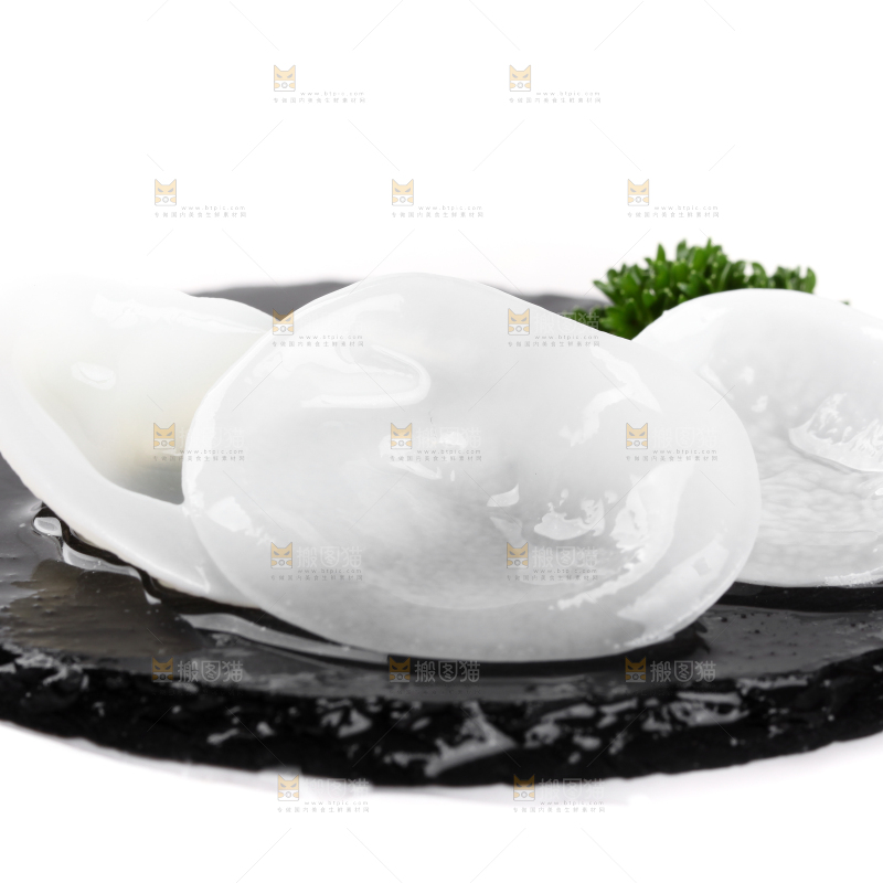 黑底上的白木耳