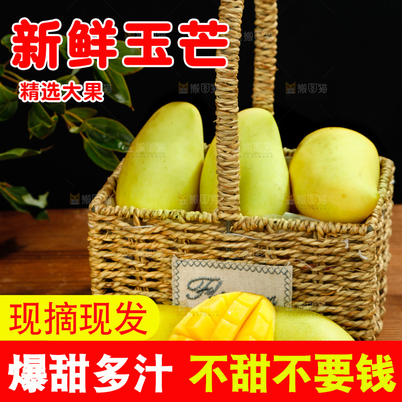 篮子里装着玉芒
