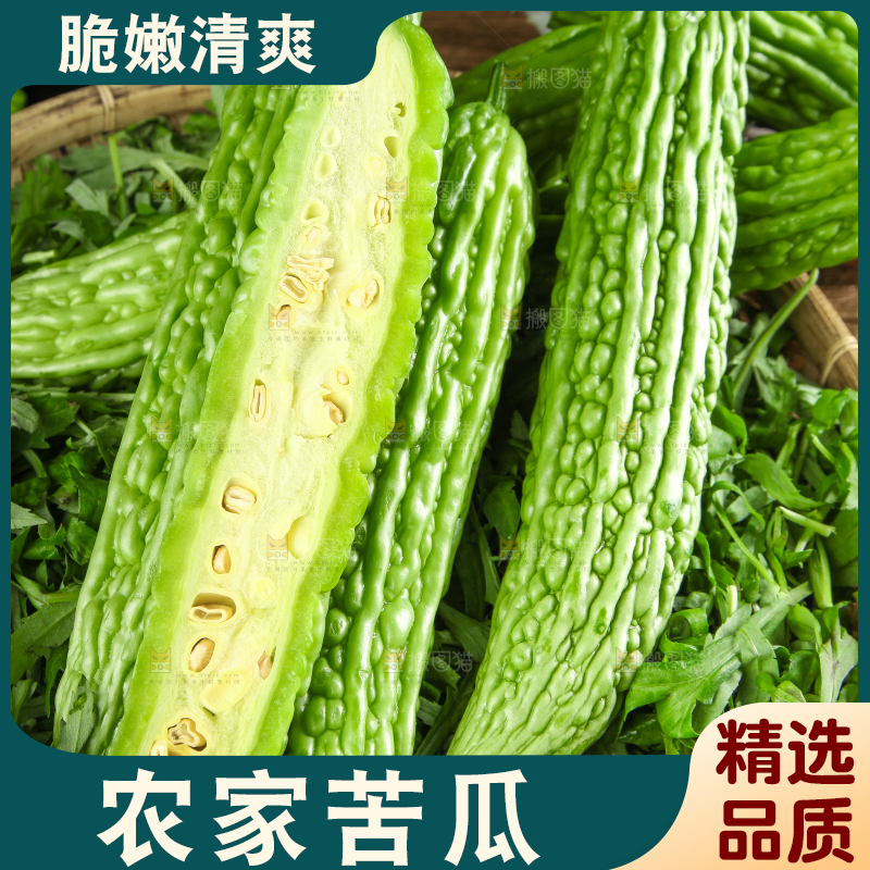 篮子里装着苦瓜