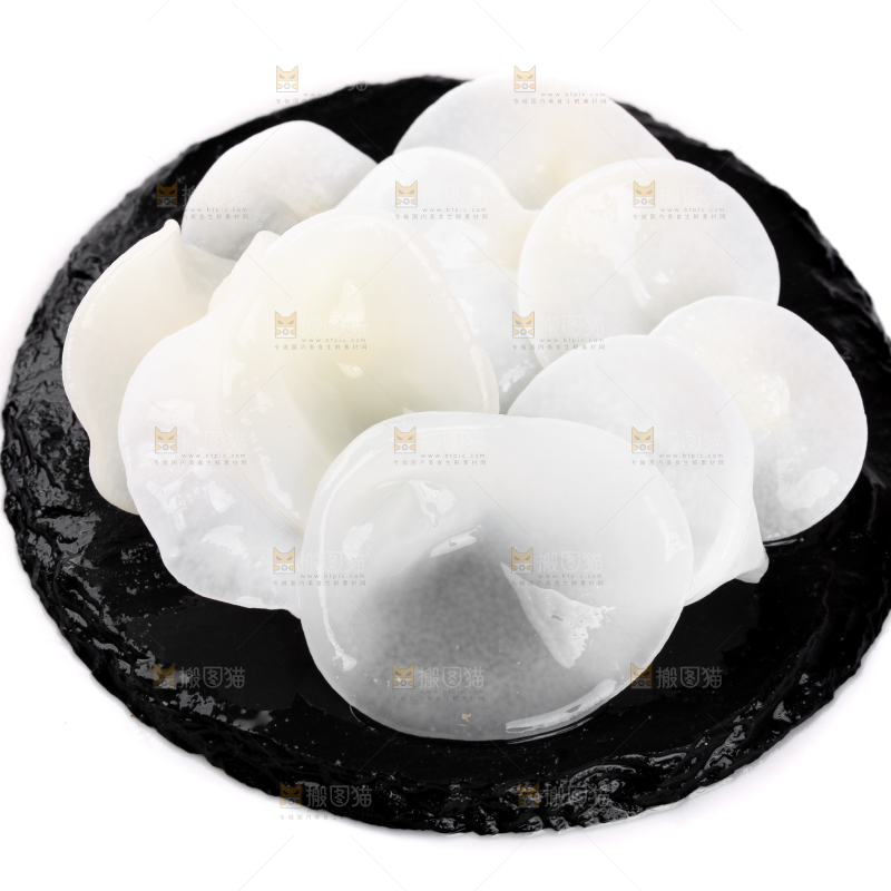 黑底上的白木耳