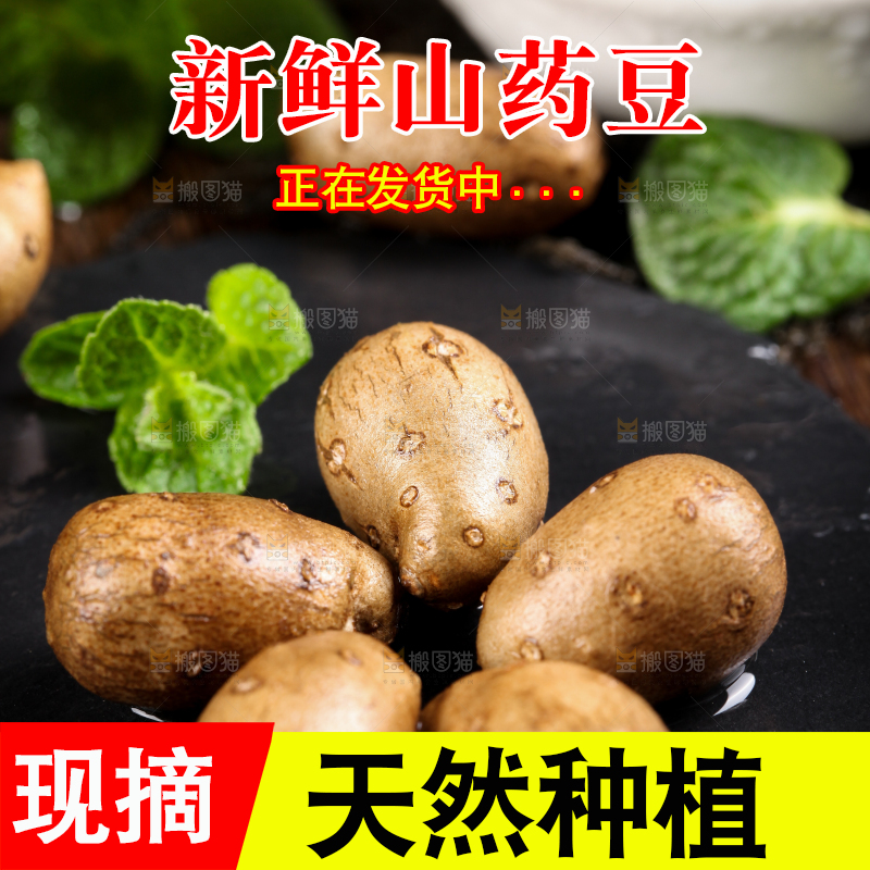 深底上摆放着山药籽