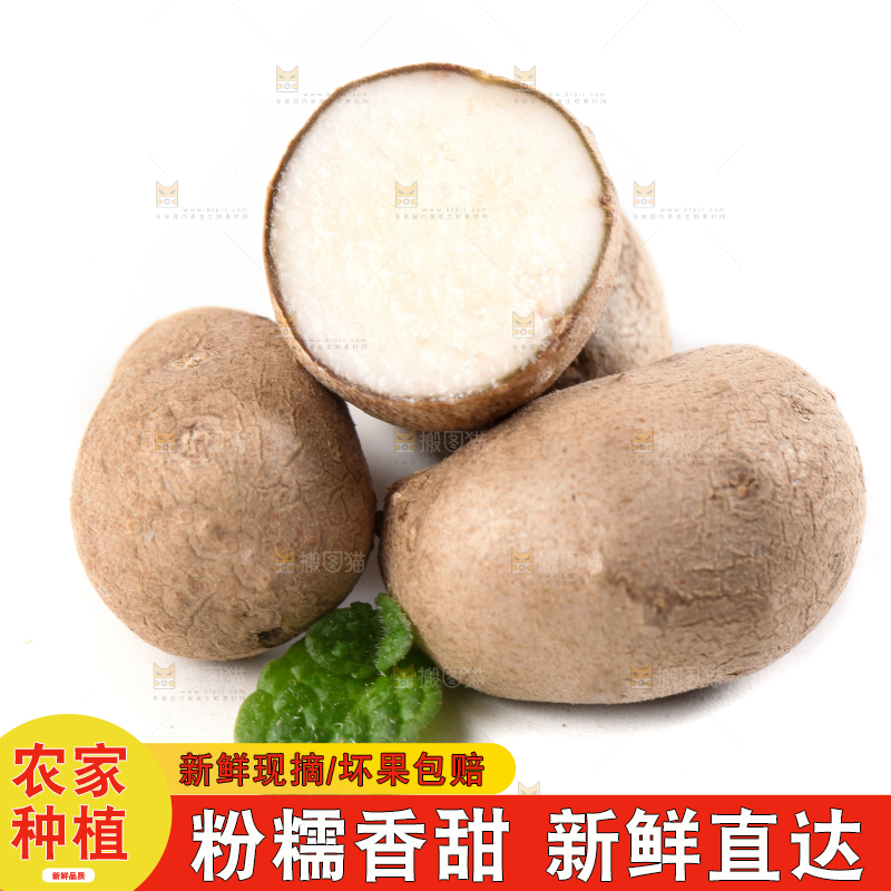 白底上摆放着山药豆