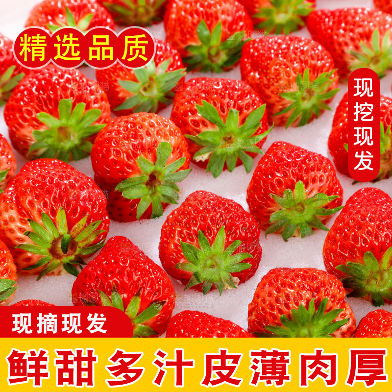 箱子里装着牛奶草莓