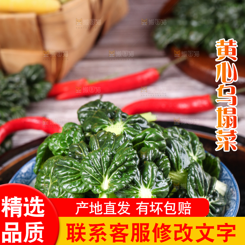 木板上的乌塌菜