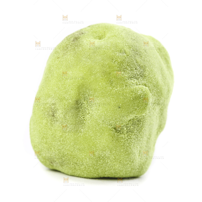 白底上的抹茶味奶枣