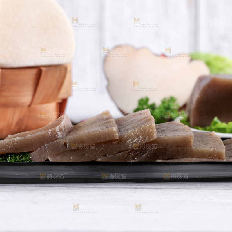 浅底上的手工魔芋豆腐