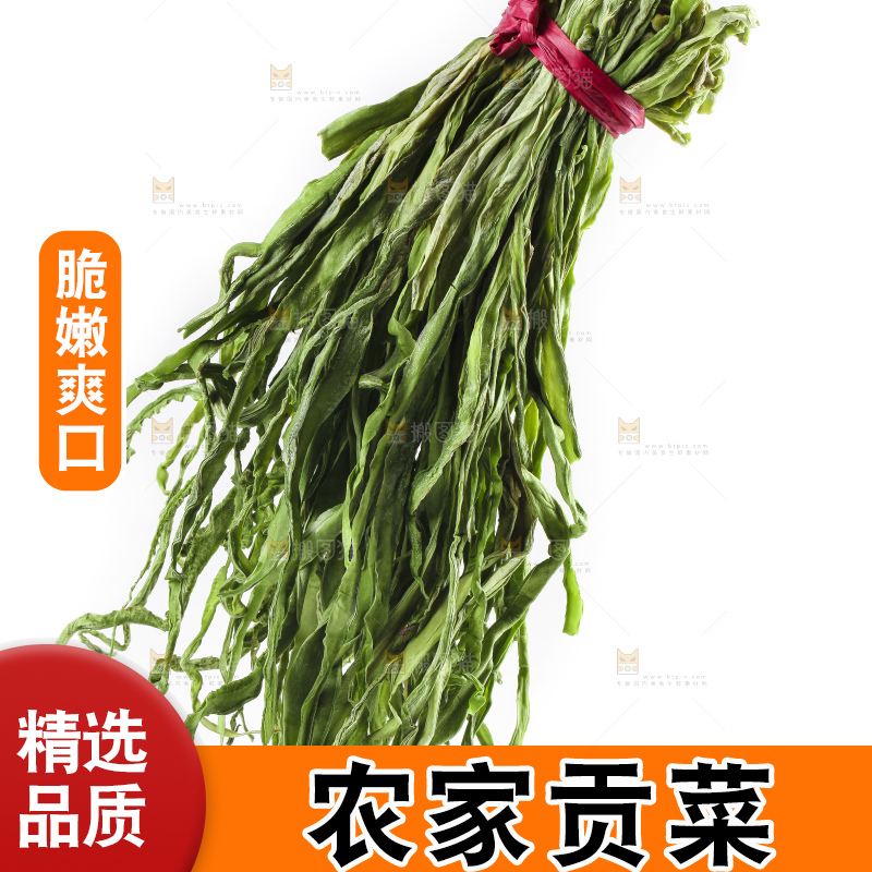 白底上的贡菜