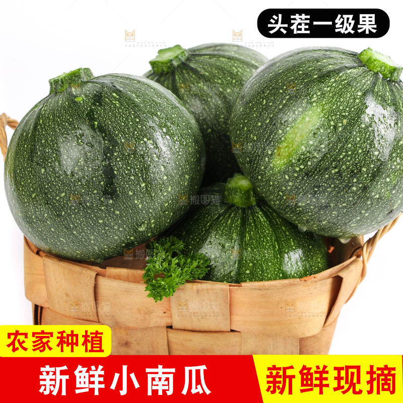 篮子里的花皮小南瓜