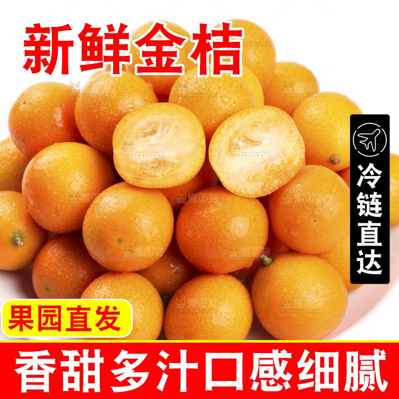 盘子里装着新鲜金桔