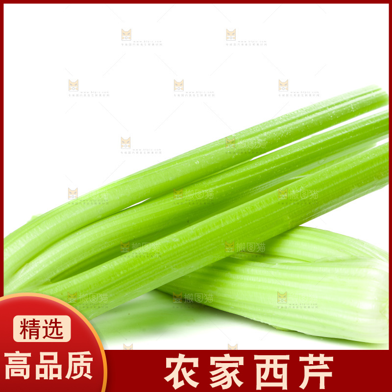 白底上放着西洋芹