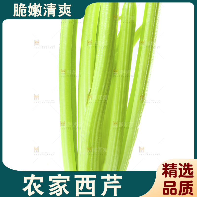 白底上放着西洋芹
