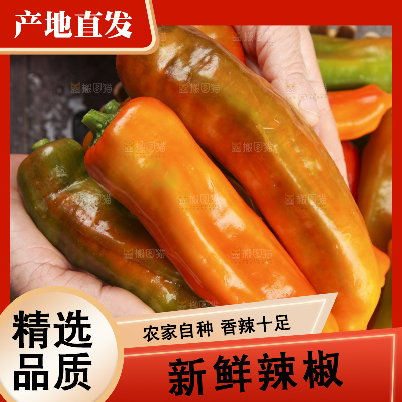 手里拿着大辣椒