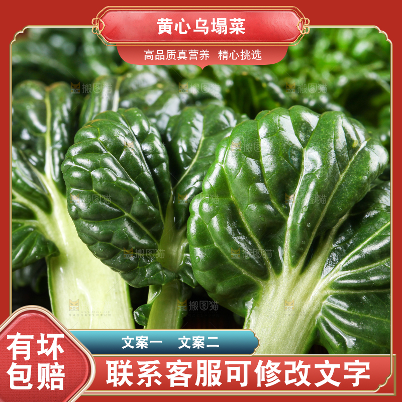 木板上的乌塌菜