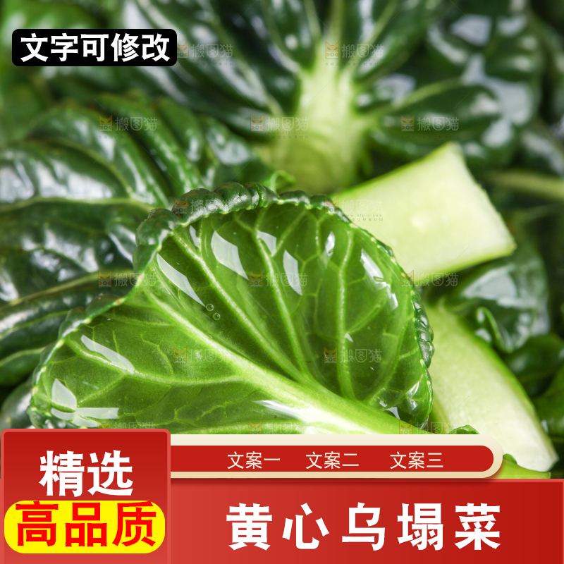 木板上的乌塌菜