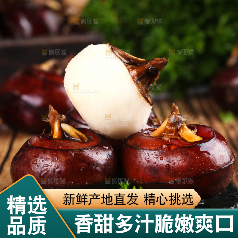 竹底上放着农家马蹄