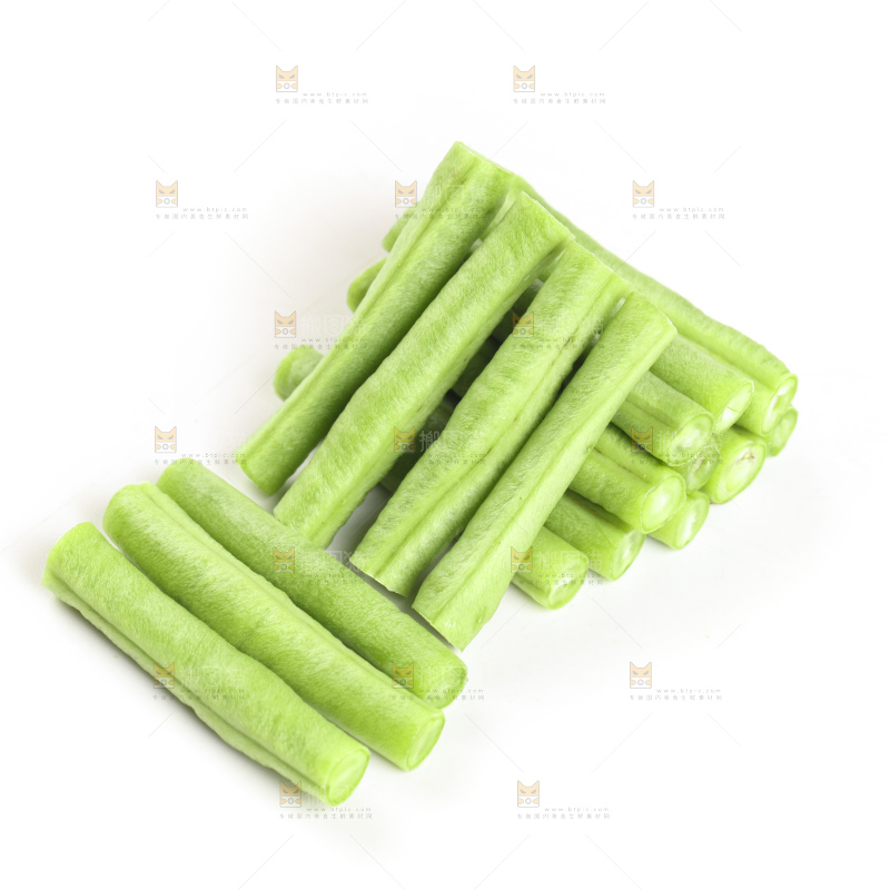 白底上的豇豆