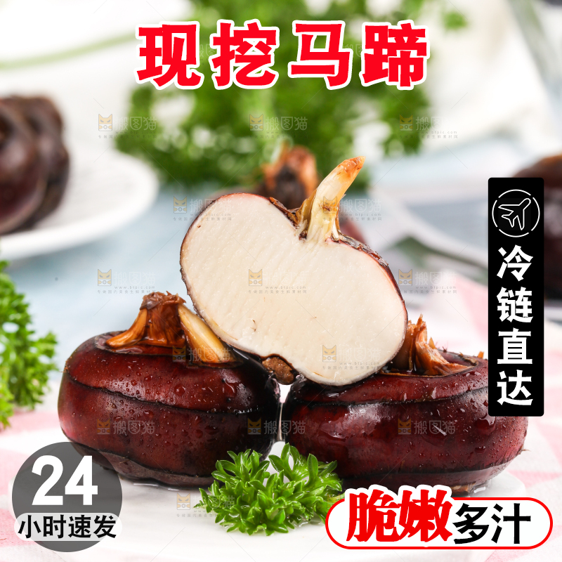 彩底上放着红马蹄