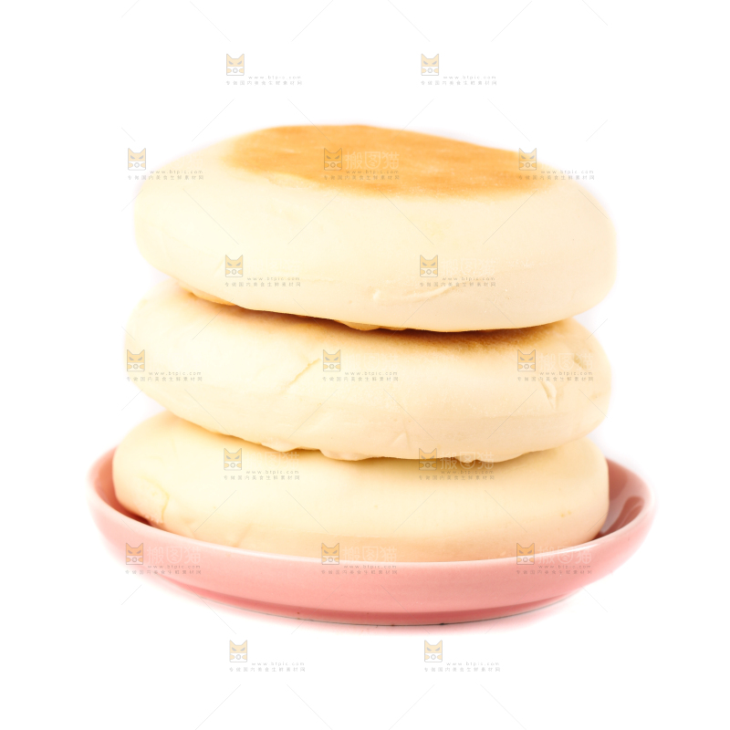 盘子里装着奶香饼