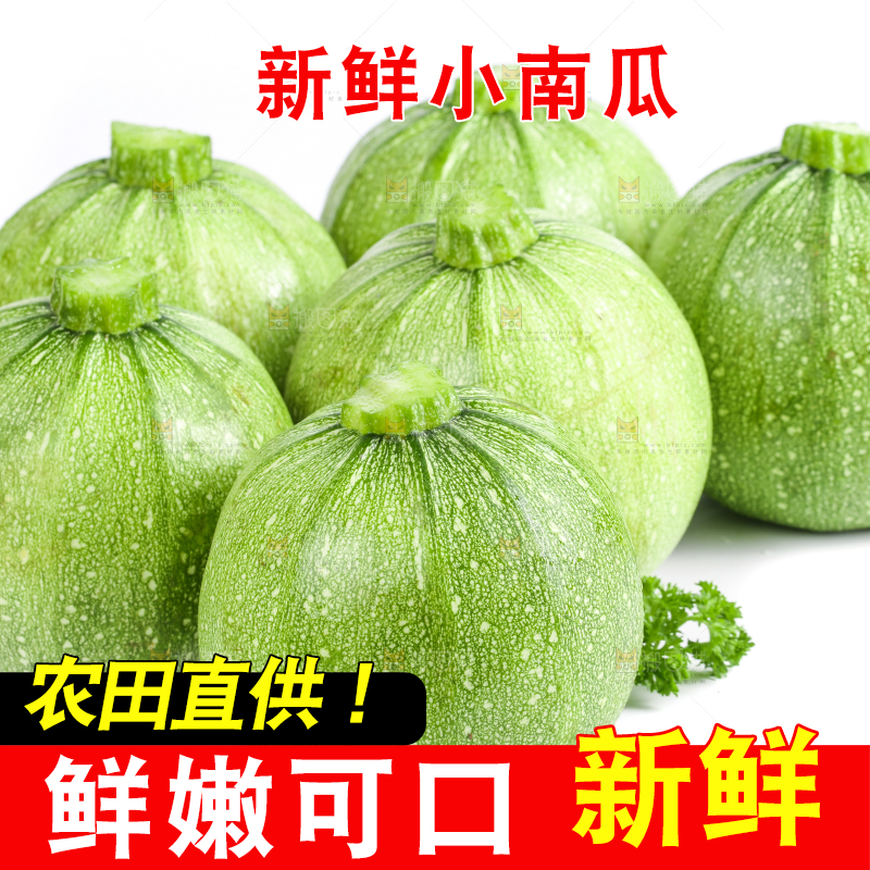 白底上摆放着新鲜南瓜