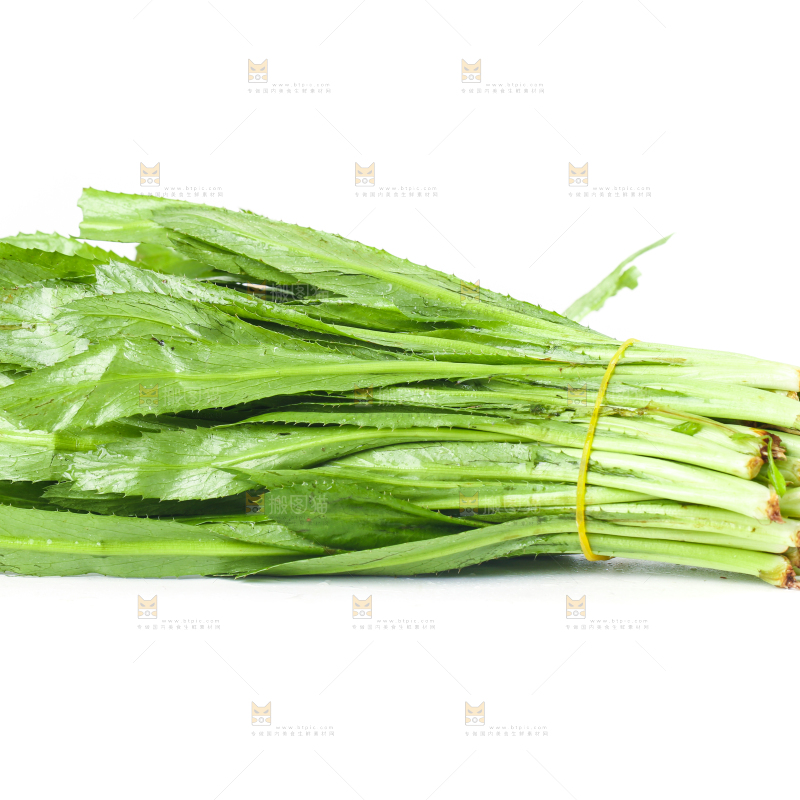 白底上的大香菜