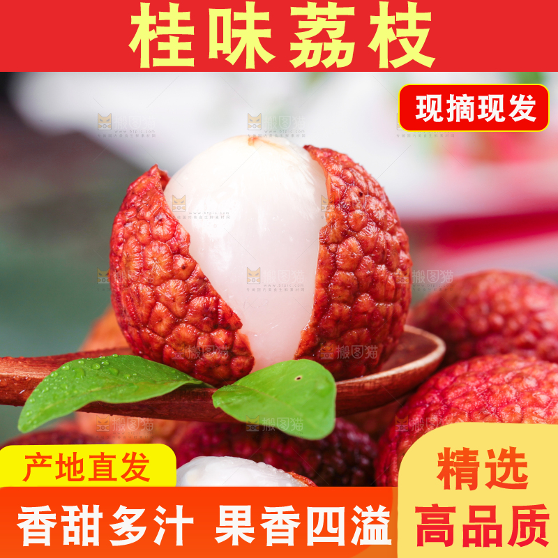 勺子里 的荔枝