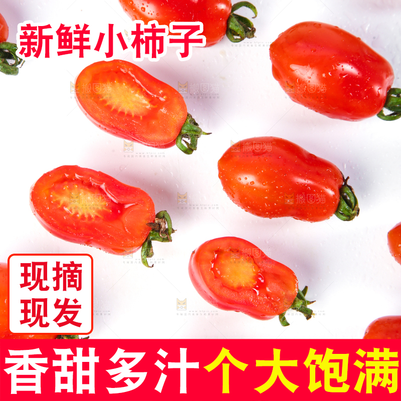 白底上摆放着丹东409小柿子