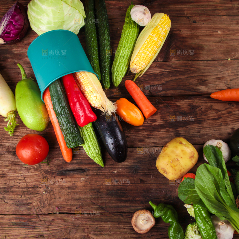 蔬菜组合背景