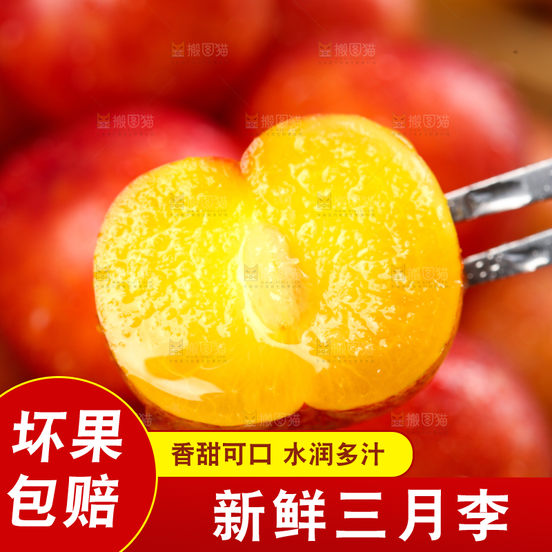 叉子上叉着三月李
