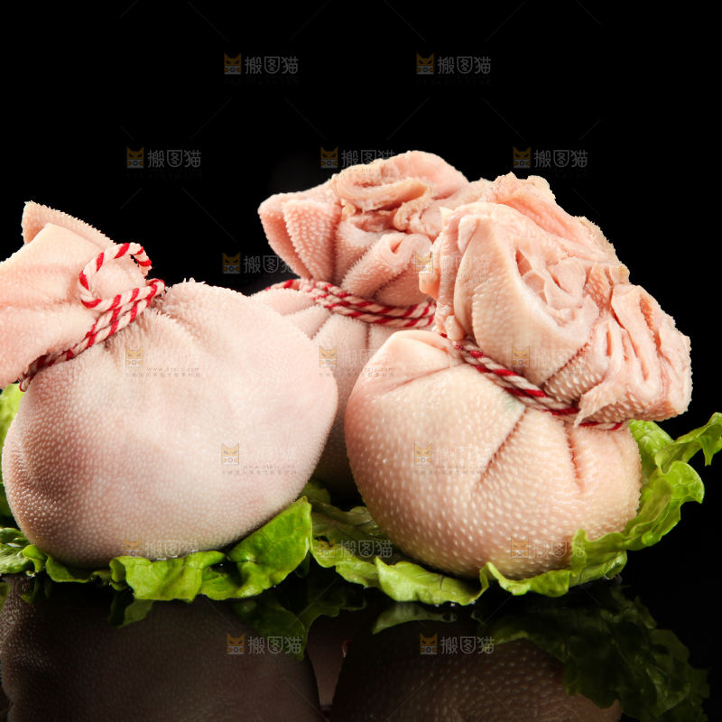 黑底上的羊肚包肉