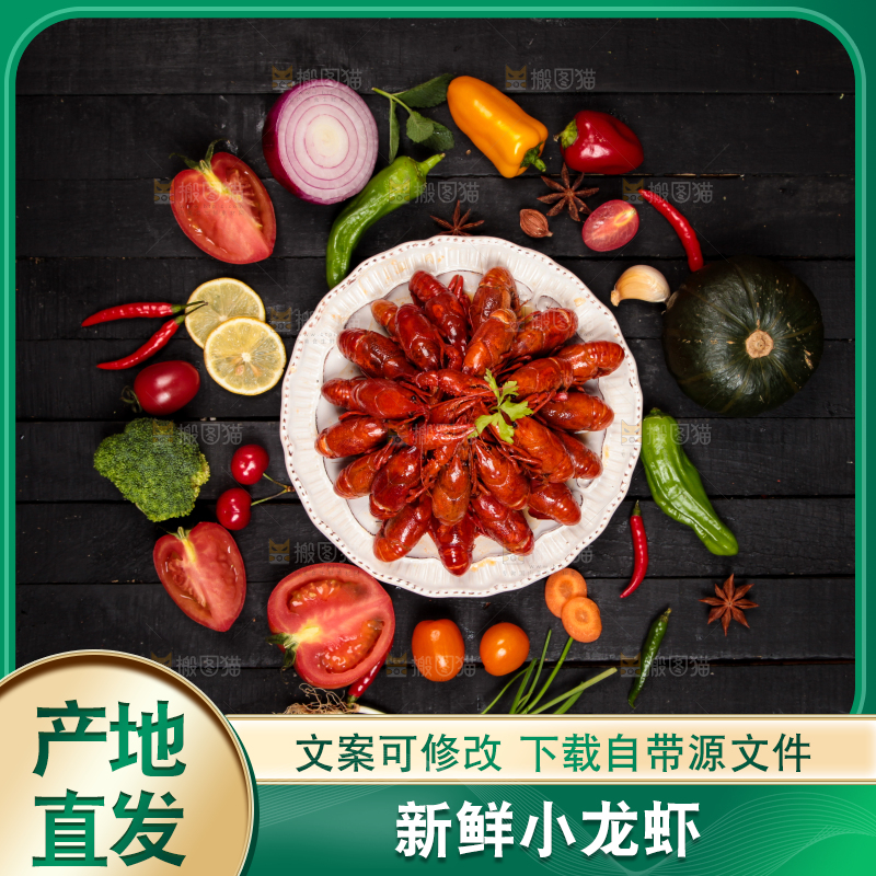 龙虾背景纹理