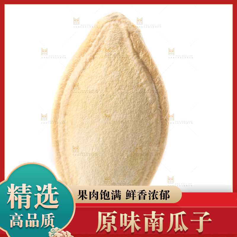 白底上的纸皮南瓜子